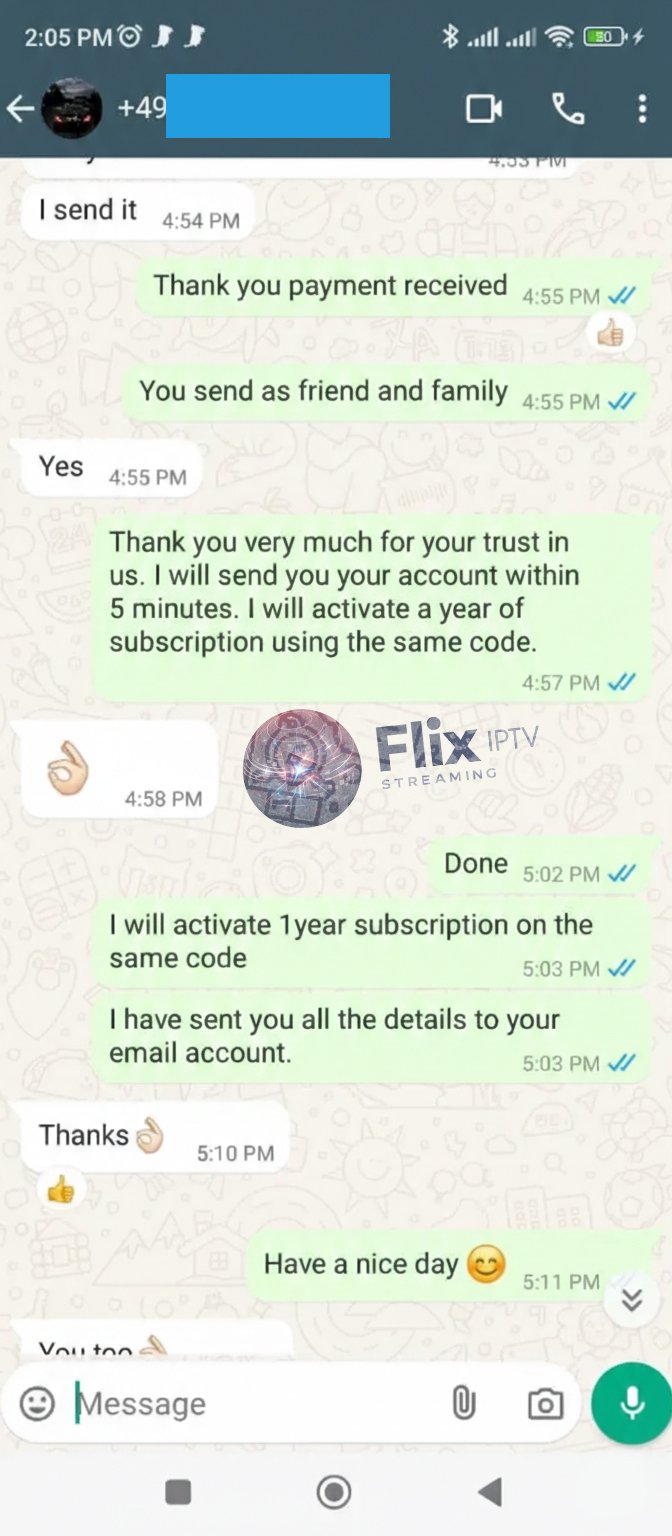 Flix IPTV customer review screenshot 11