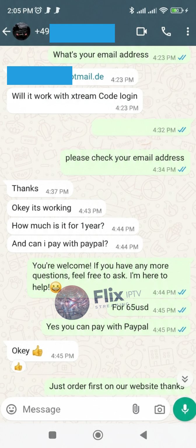 Flix IPTV customer review screenshot 13