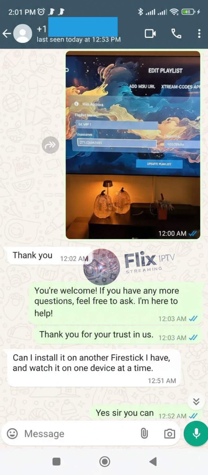 Flix IPTV customer review screenshot 14