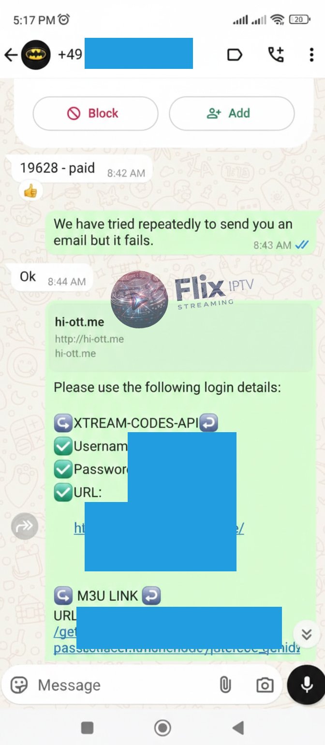 Flix IPTV customer review screenshot 18