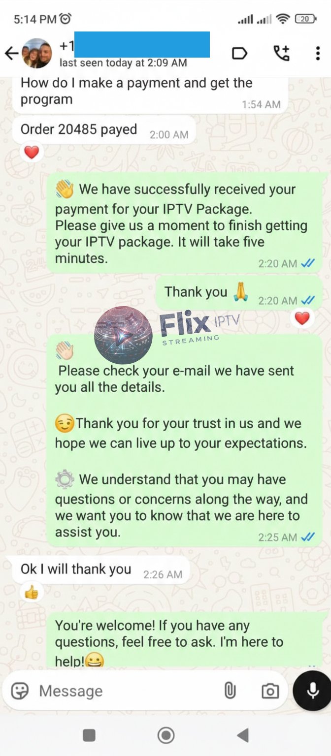 Flix IPTV customer review screenshot 22