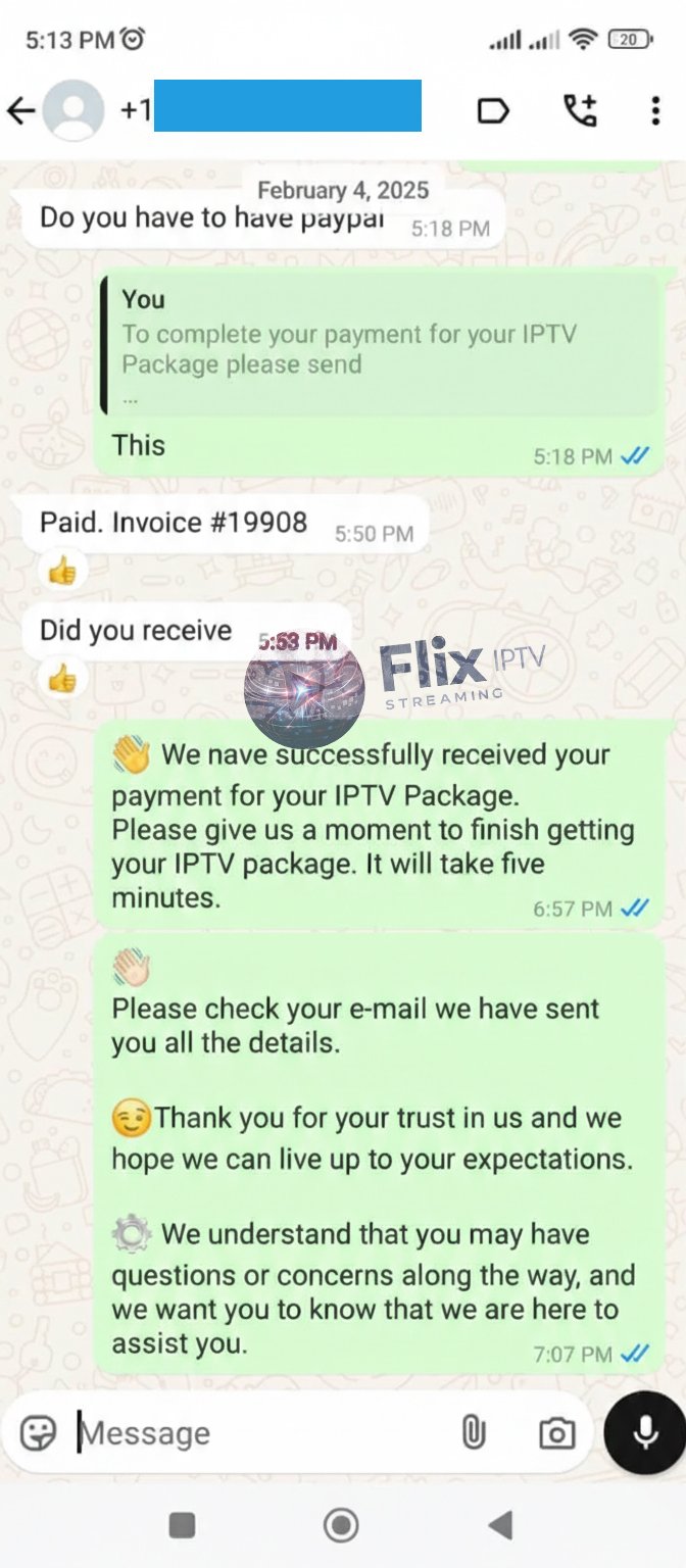 Flix IPTV customer review screenshot 23