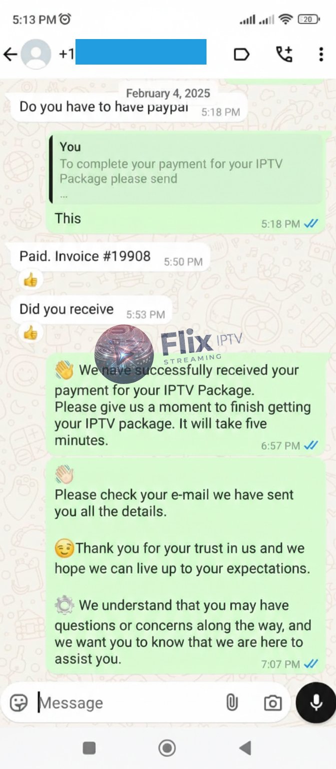 Flix IPTV customer review screenshot 24