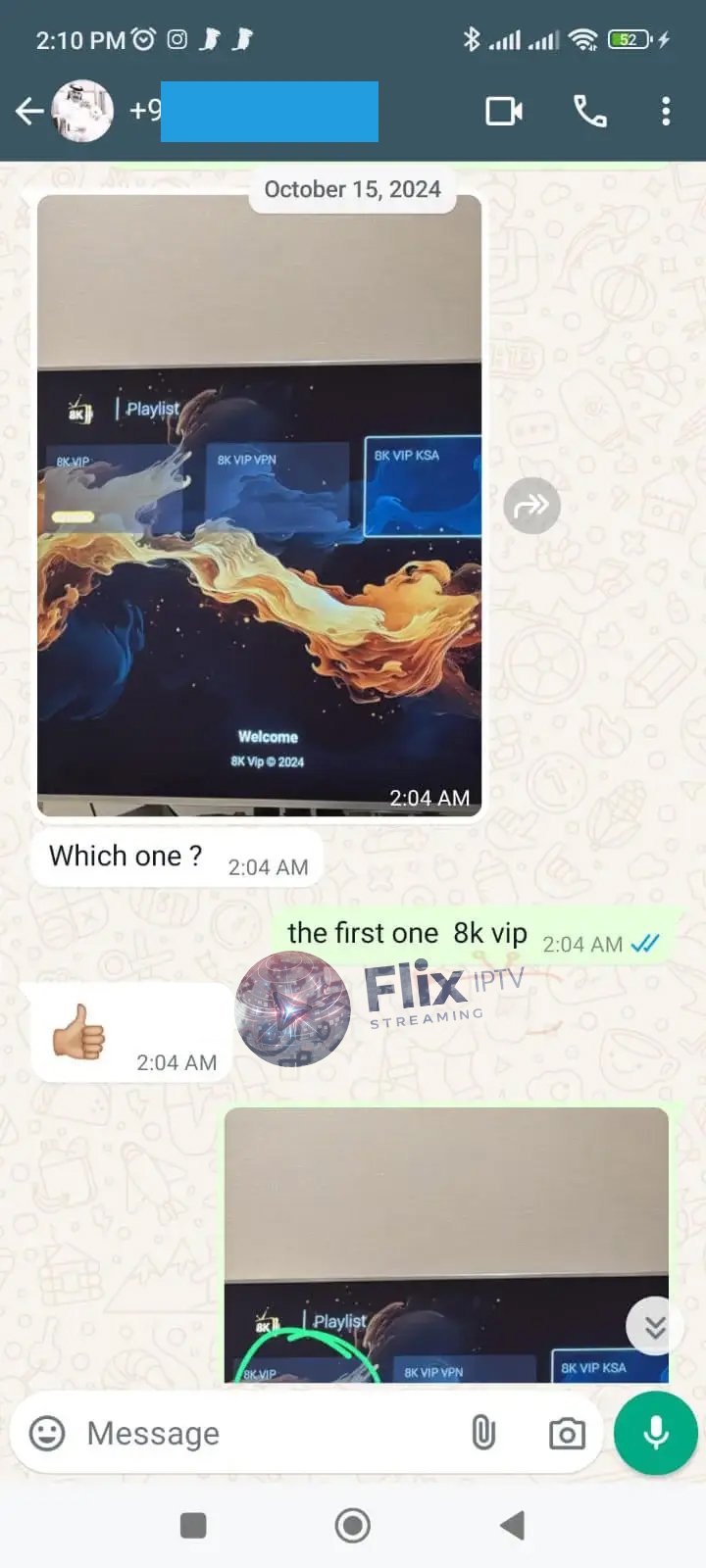 Flix IPTV customer review screenshot 3