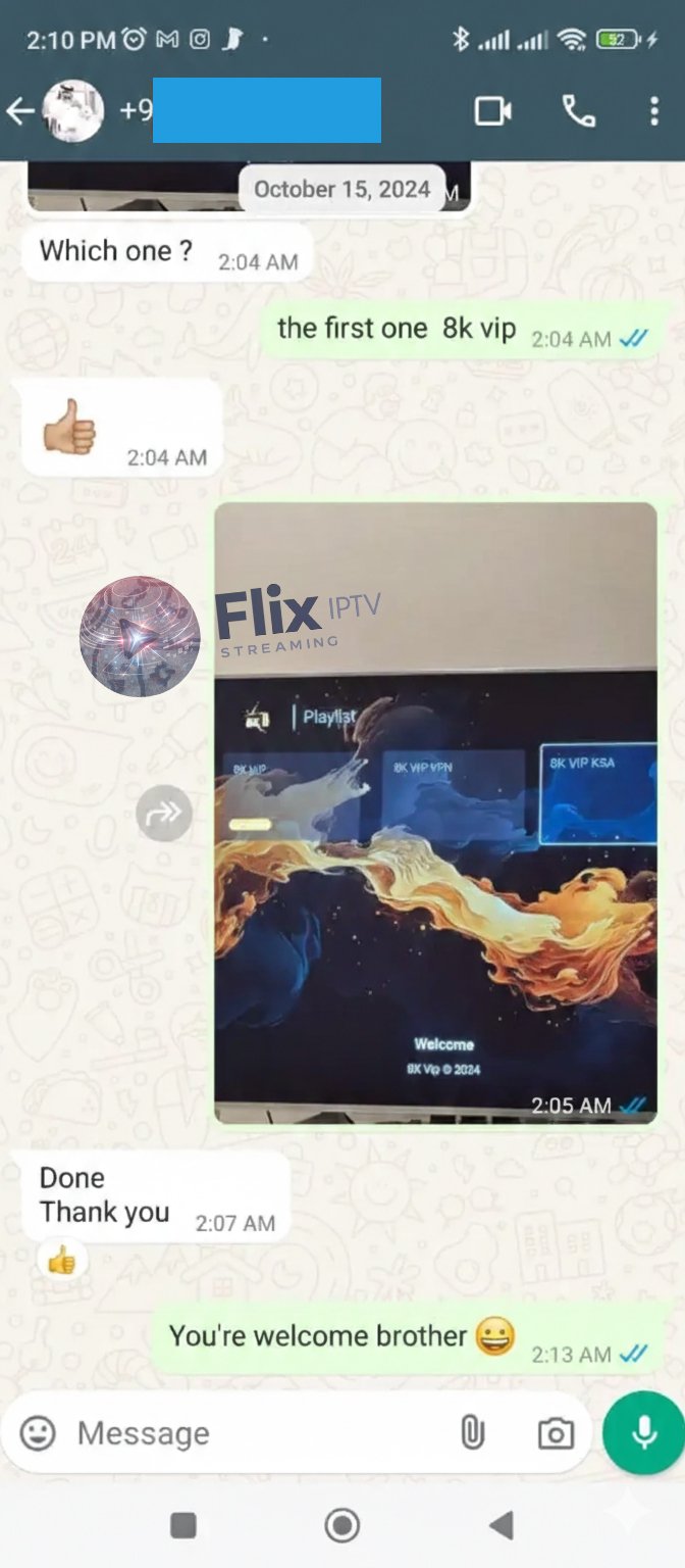 Flix IPTV customer review screenshot 5