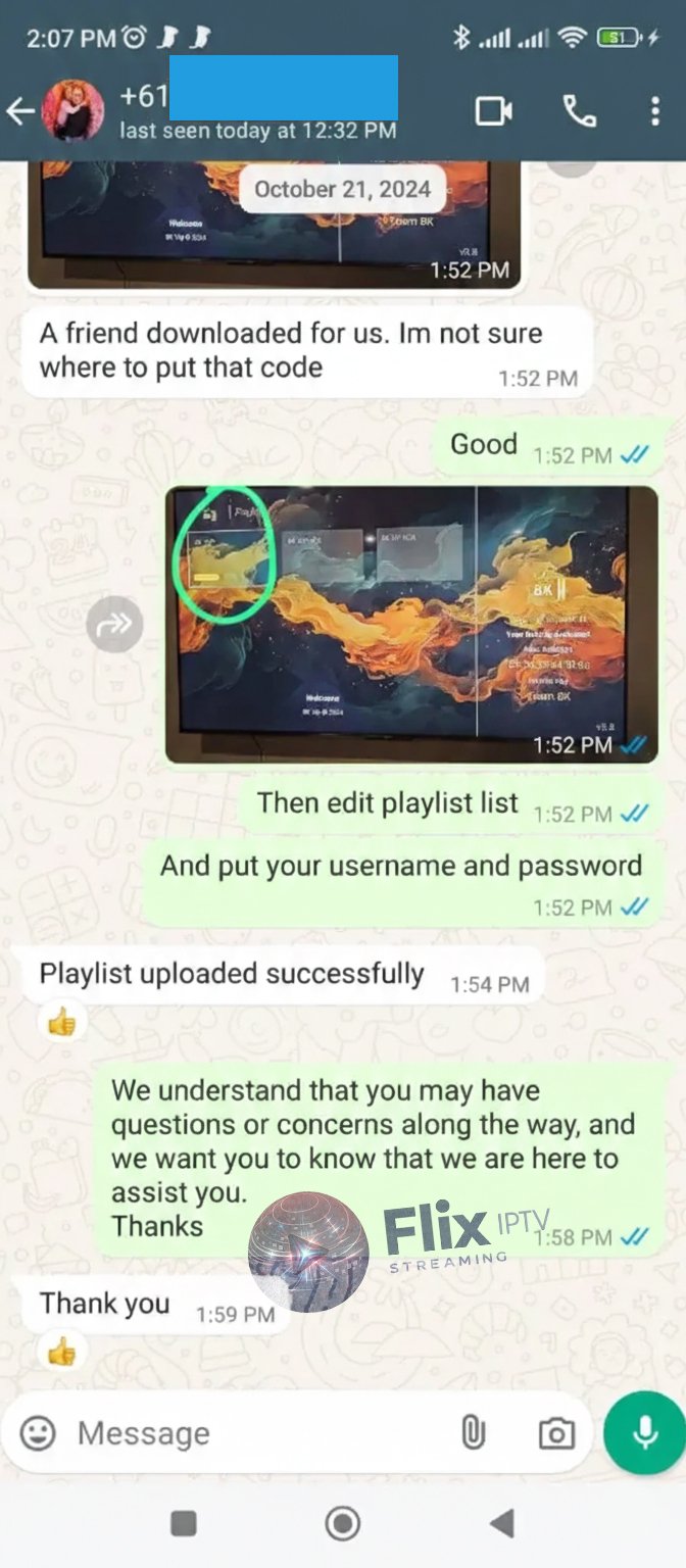 Flix IPTV customer review screenshot 8